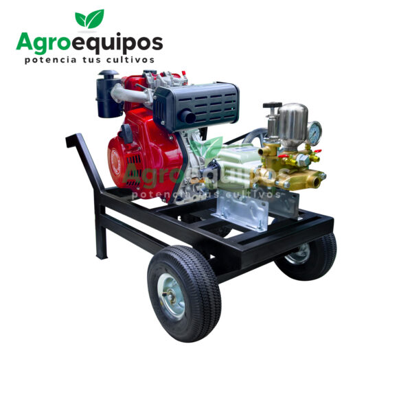 MOTOFUMIGADORA CON CARRETA MOTOR PETROLERO DE 10 HP CABEZAL DIAMOND TCS60