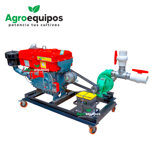 MOTOBOMBA BARNES EJE LIBRE DE 3X3 MOTOR JD DE 33 HP BASE ESTACIONARIA