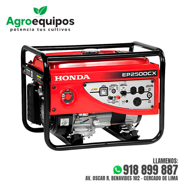GENERADOR MONOFASICO HONDA EP2500CX DE 2.5 KVA