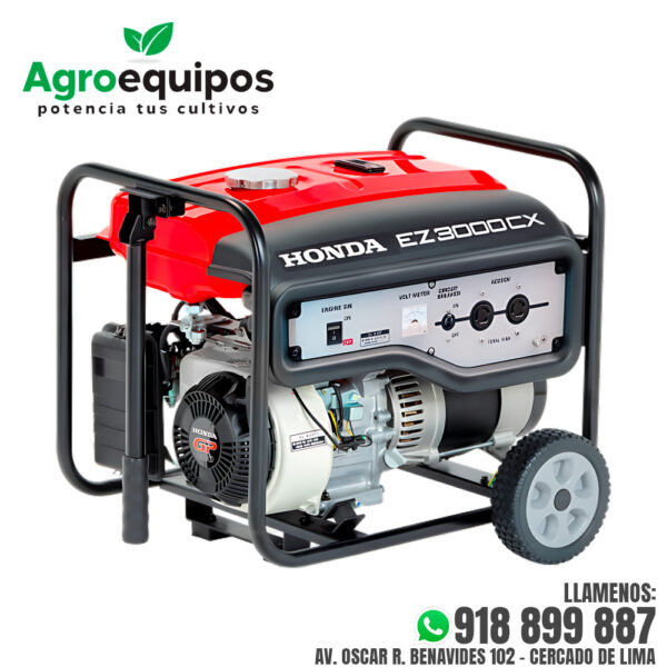 GENERADOR MONOFASICO HONDA EZ3000CX DE 3KVA
