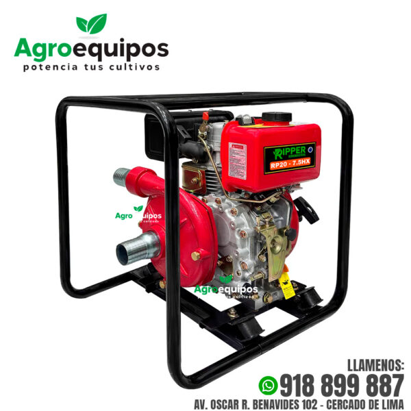 MOTOBOMBA PETROLERA ALTA PRESIÓN RIPPER RP20P-7.5HX DE 2 PULGADAS