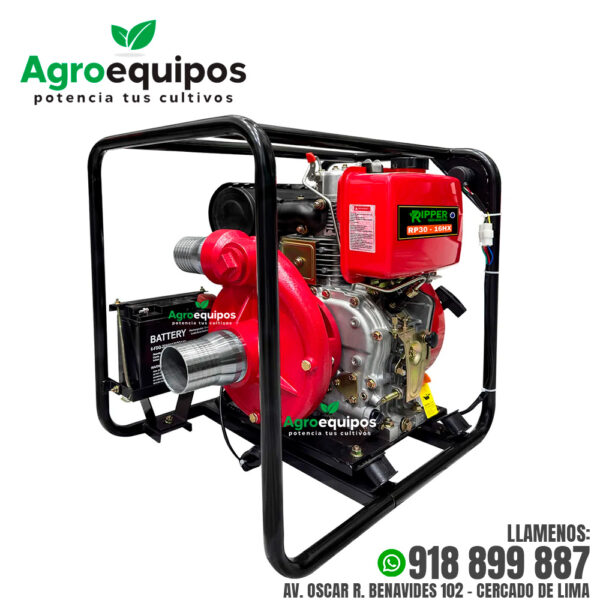 MOTOBOMBA PETROLERA ALTA PRESIÓN RIPPER RP30-16HX DE 3 PULGADAS