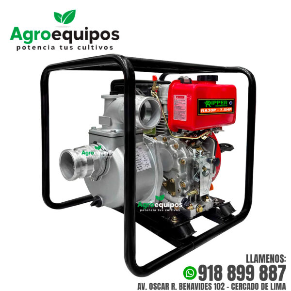 MOTOBOMBA PETROLERA AUTOCEBANTE RIPPER RA30P-7.5HP DE 3 PULGADAS